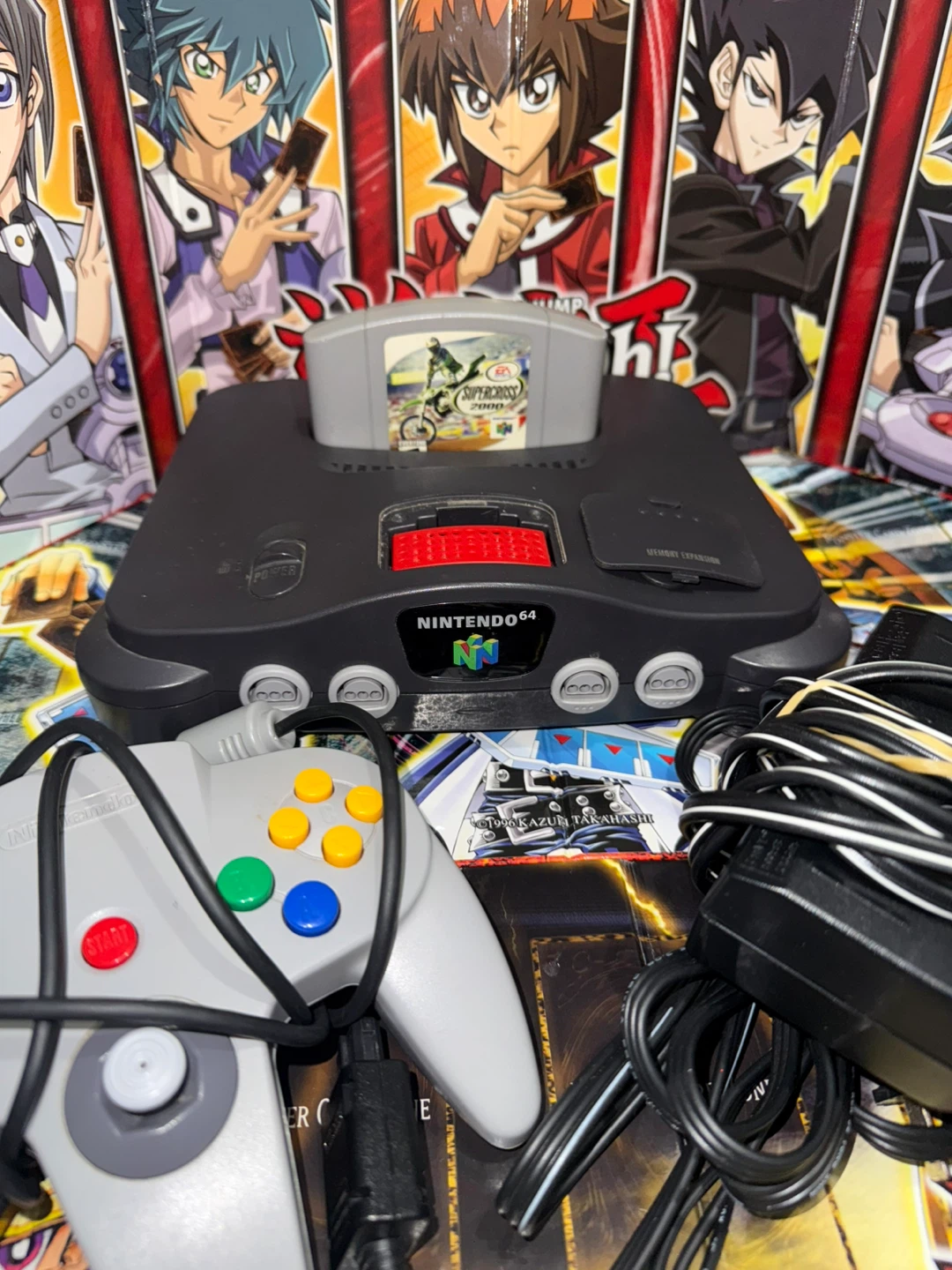Nintendo 64 N64 Game Console with Controller and Supercross 2000 - photo 2