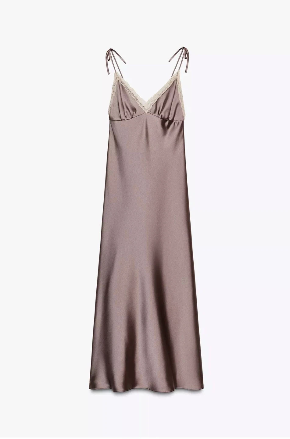 Zara Satin Slip Dress large new w tags