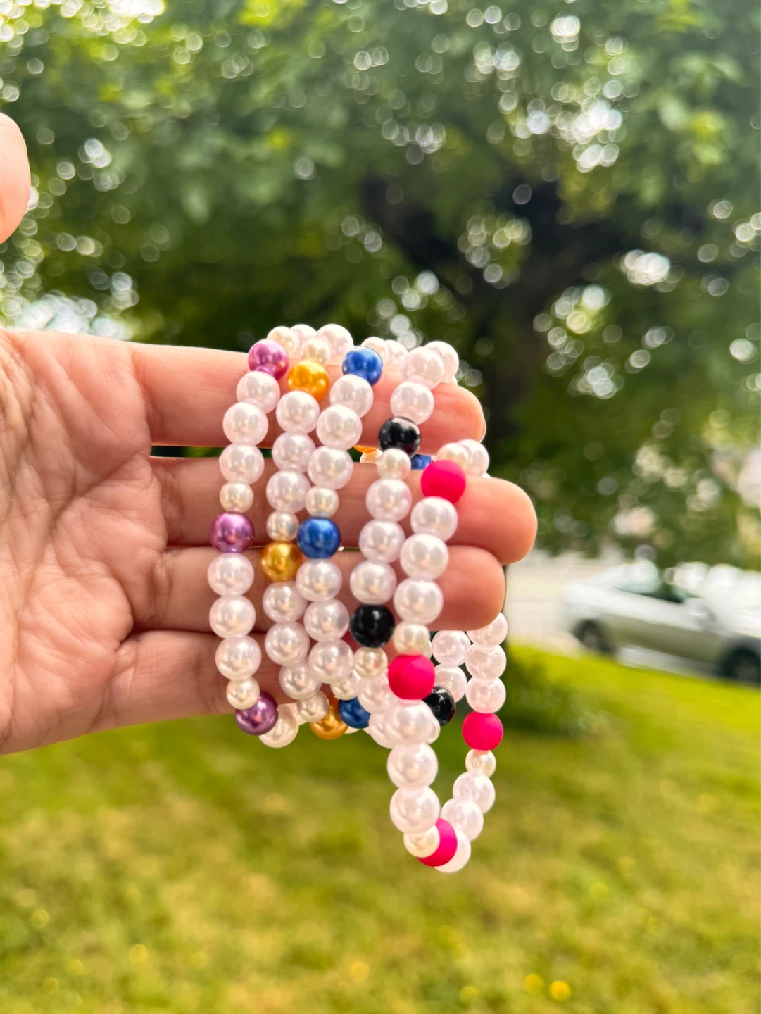 Set of 5 Beaded Bracelets - photo 2