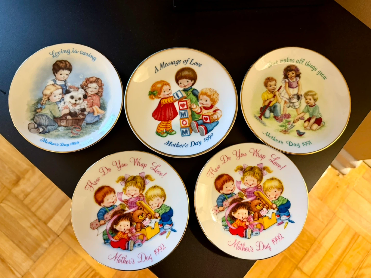 Vintage Avon Mother’s Day Porcelain Plates 1989 - 1992
