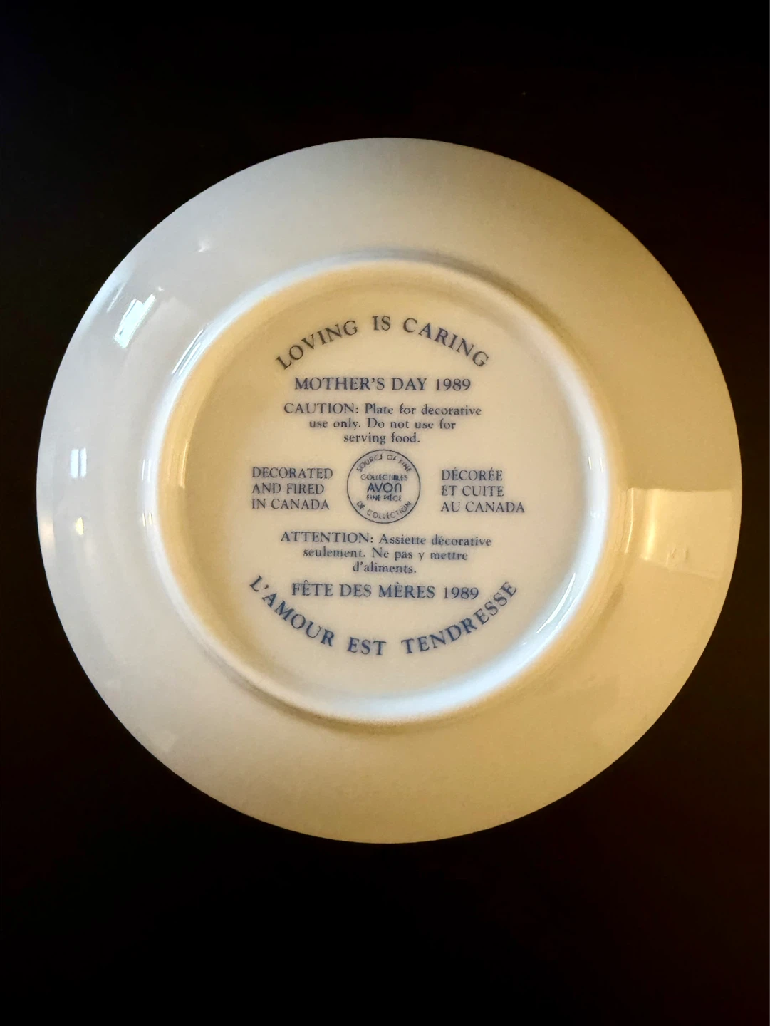 Vintage Avon Mother’s Day Porcelain Plates 1989 - 1992 - photo 3