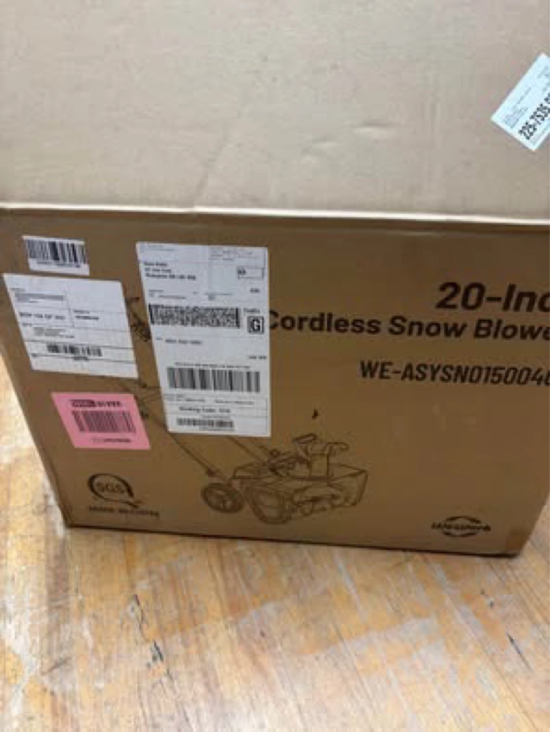 WeWork 20-Inch Cordless Snow Blower - photo 4