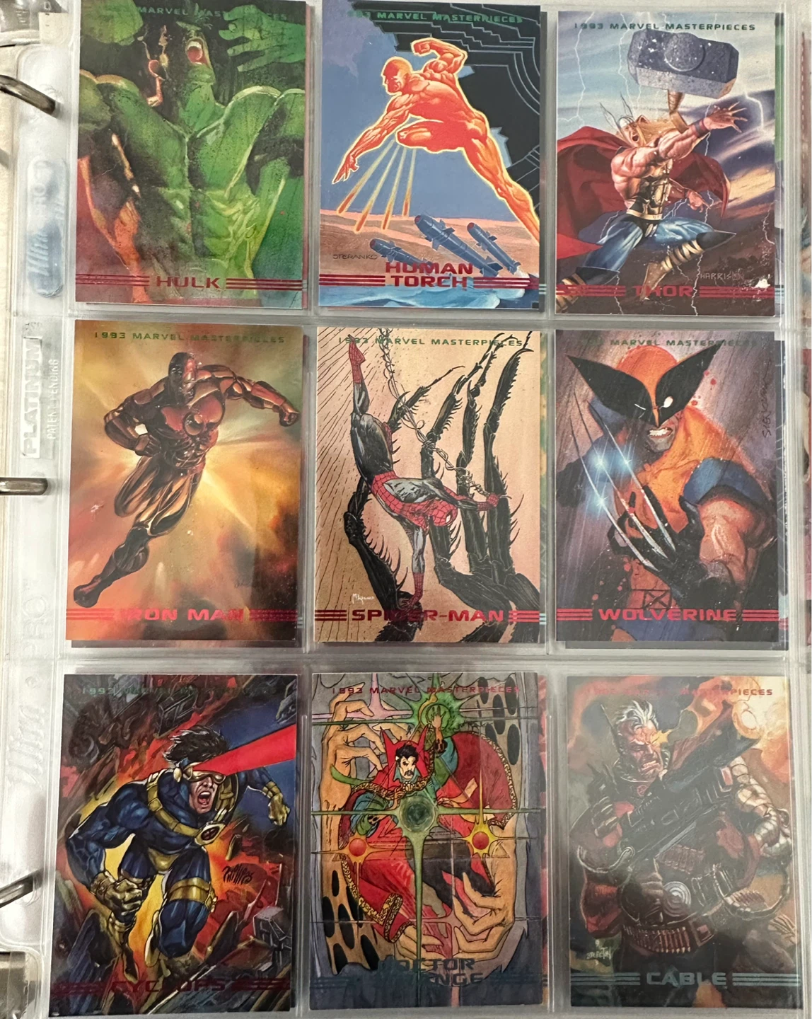 1993 Marvel Masterpieces Trading Base Set (67/90)