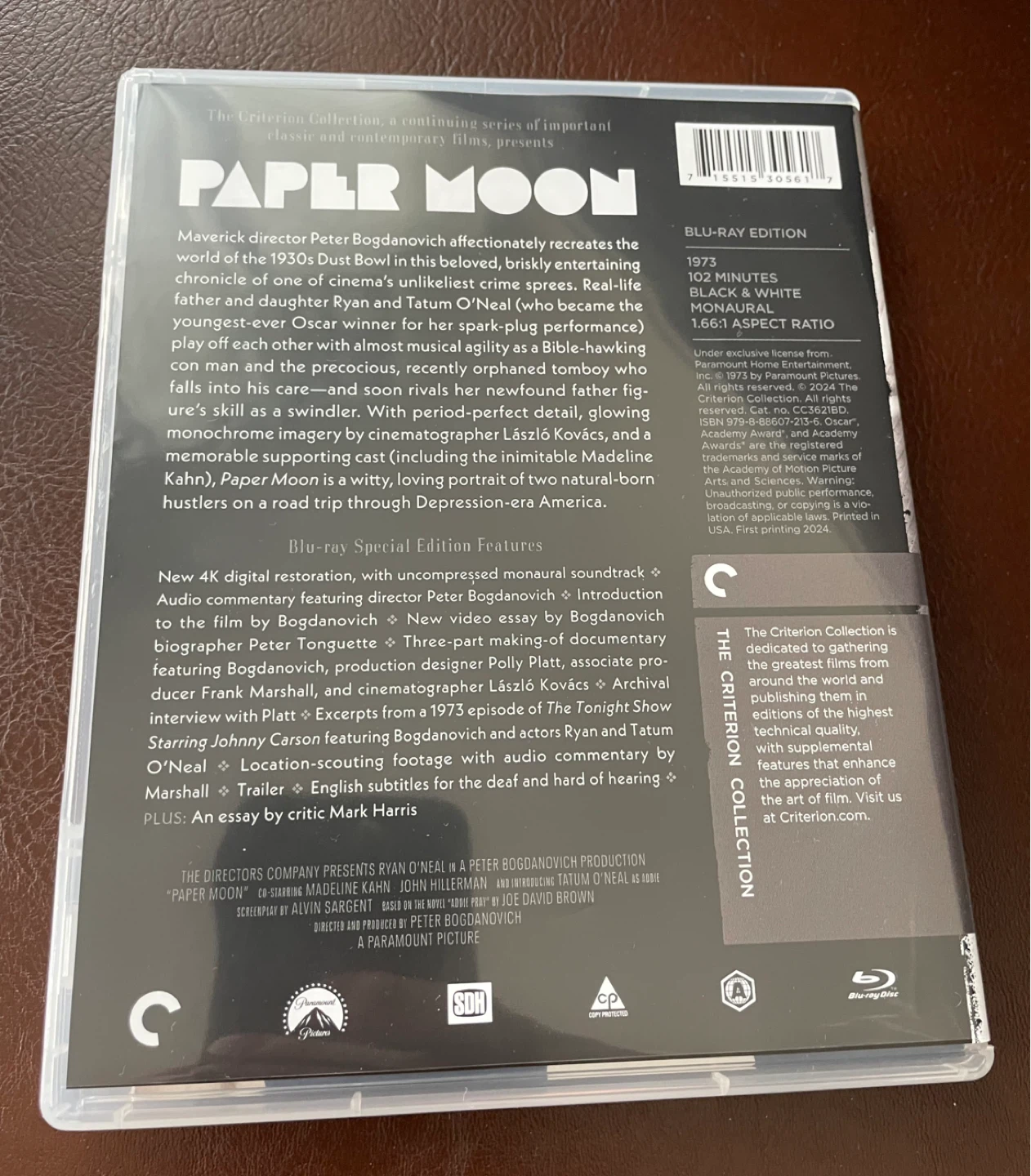 Paper Moon Criterion Collection Blu Ray - photo 2