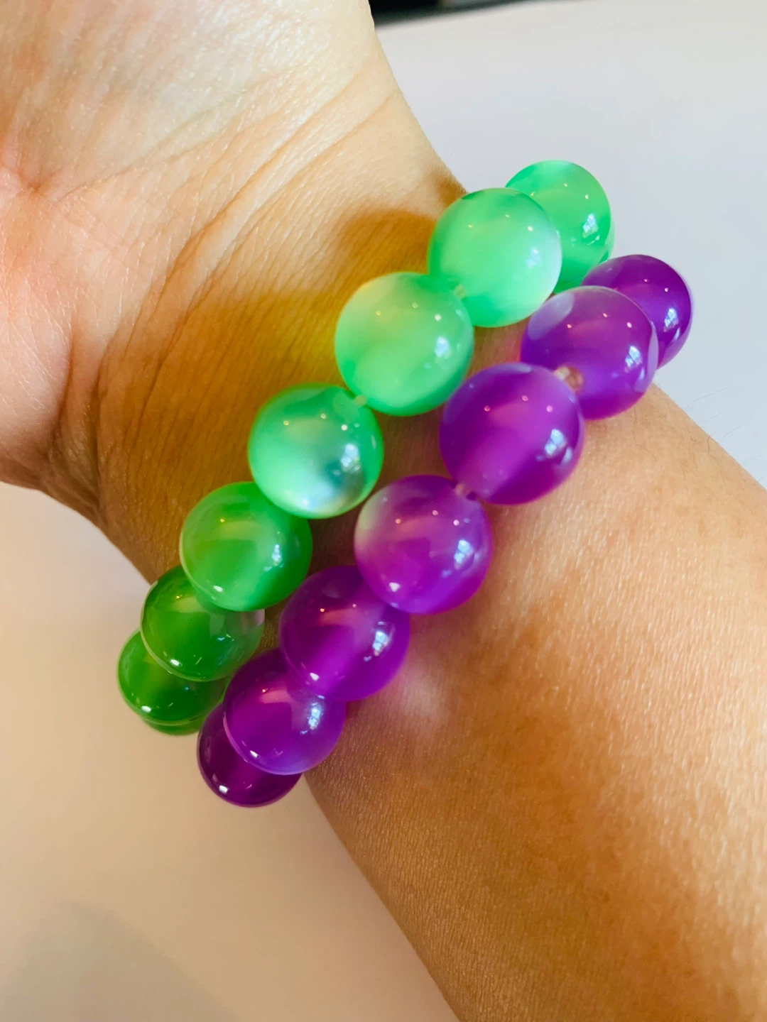 NEW 2 Bracelet Handcrafted (stretch band) - photo 4