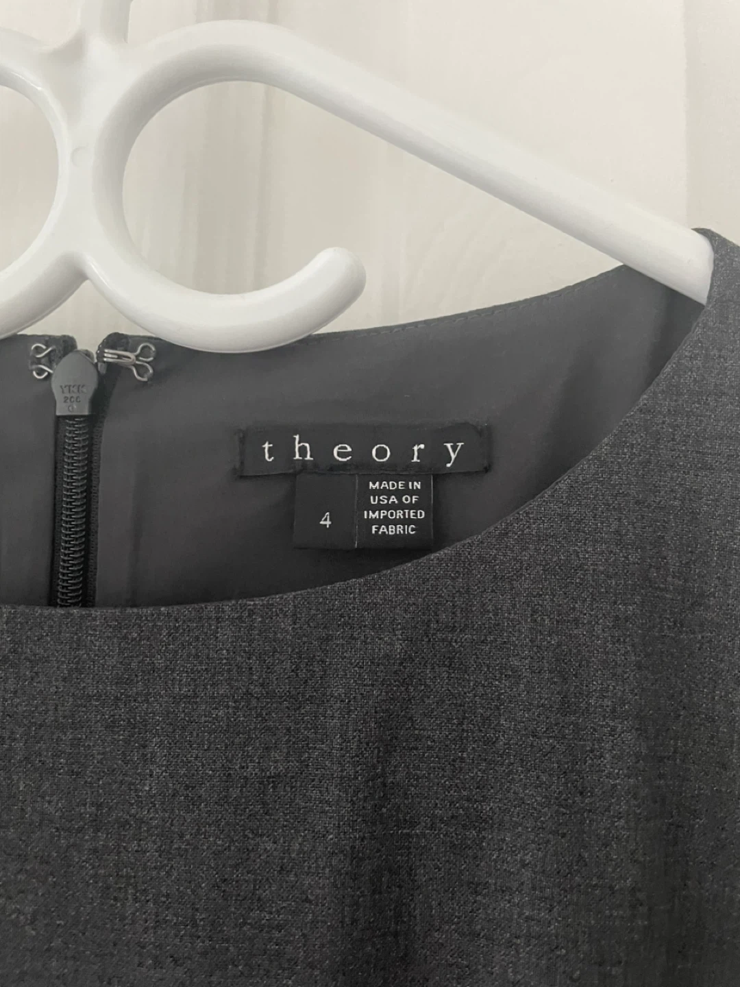 Theory Grey Sleeveless Dress - Size 4 - photo 3