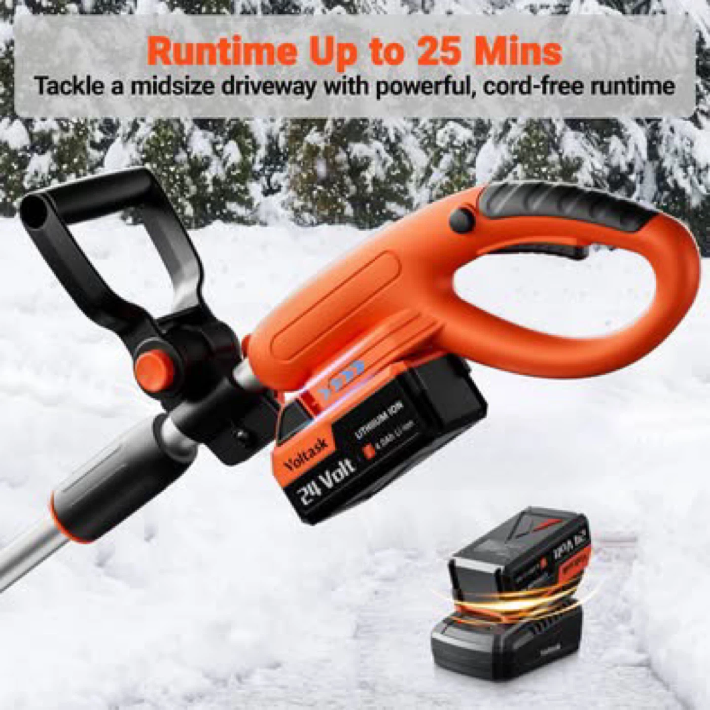 Voltask 24V Cordless Snow Shovel - photo 3