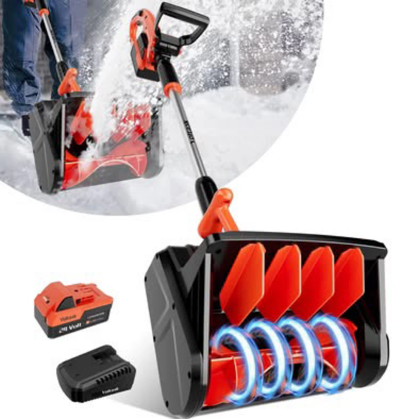 Voltask 24V Cordless Snow Shovel