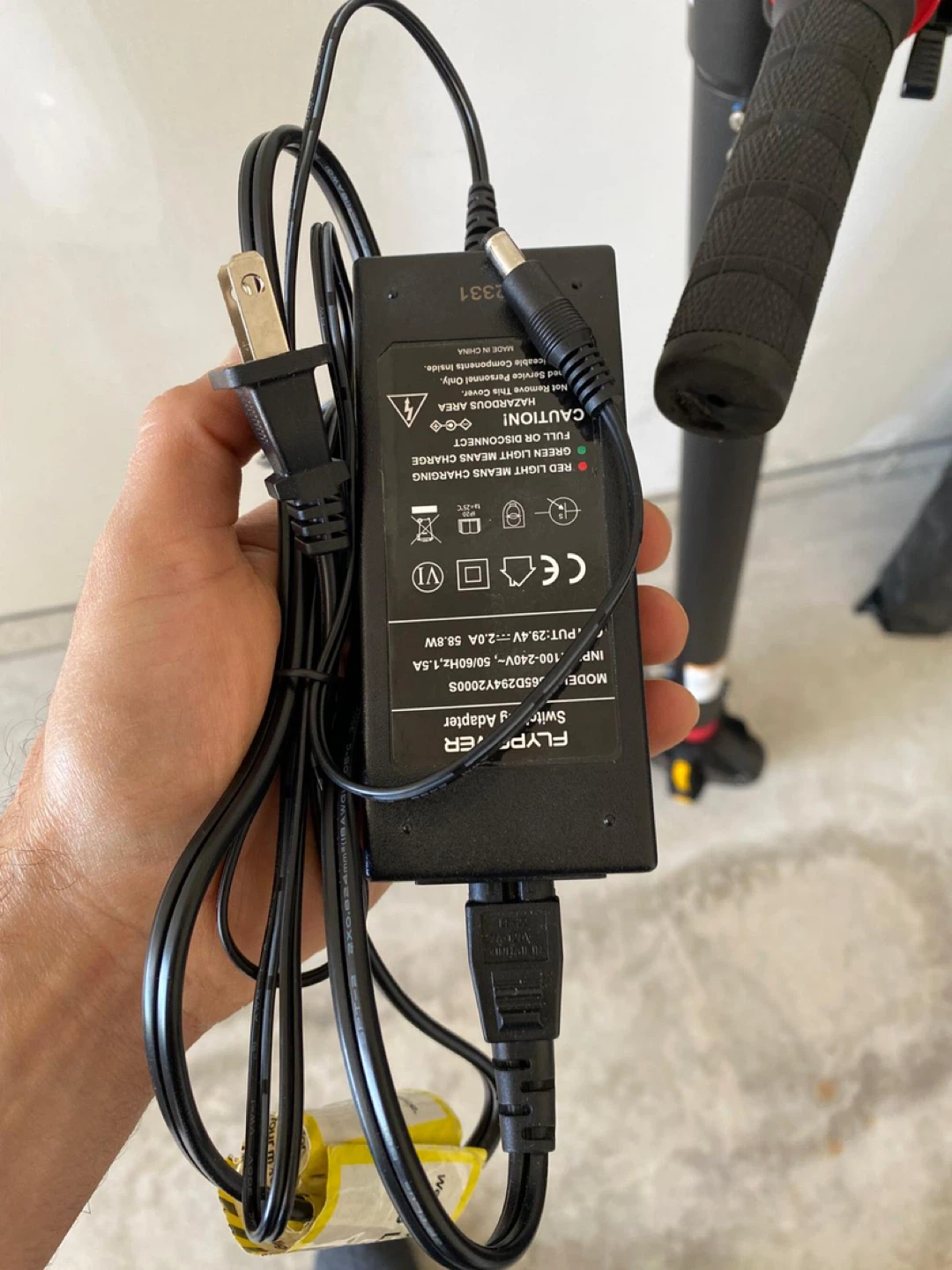 Black Electric Scooter with Charger - photo 5