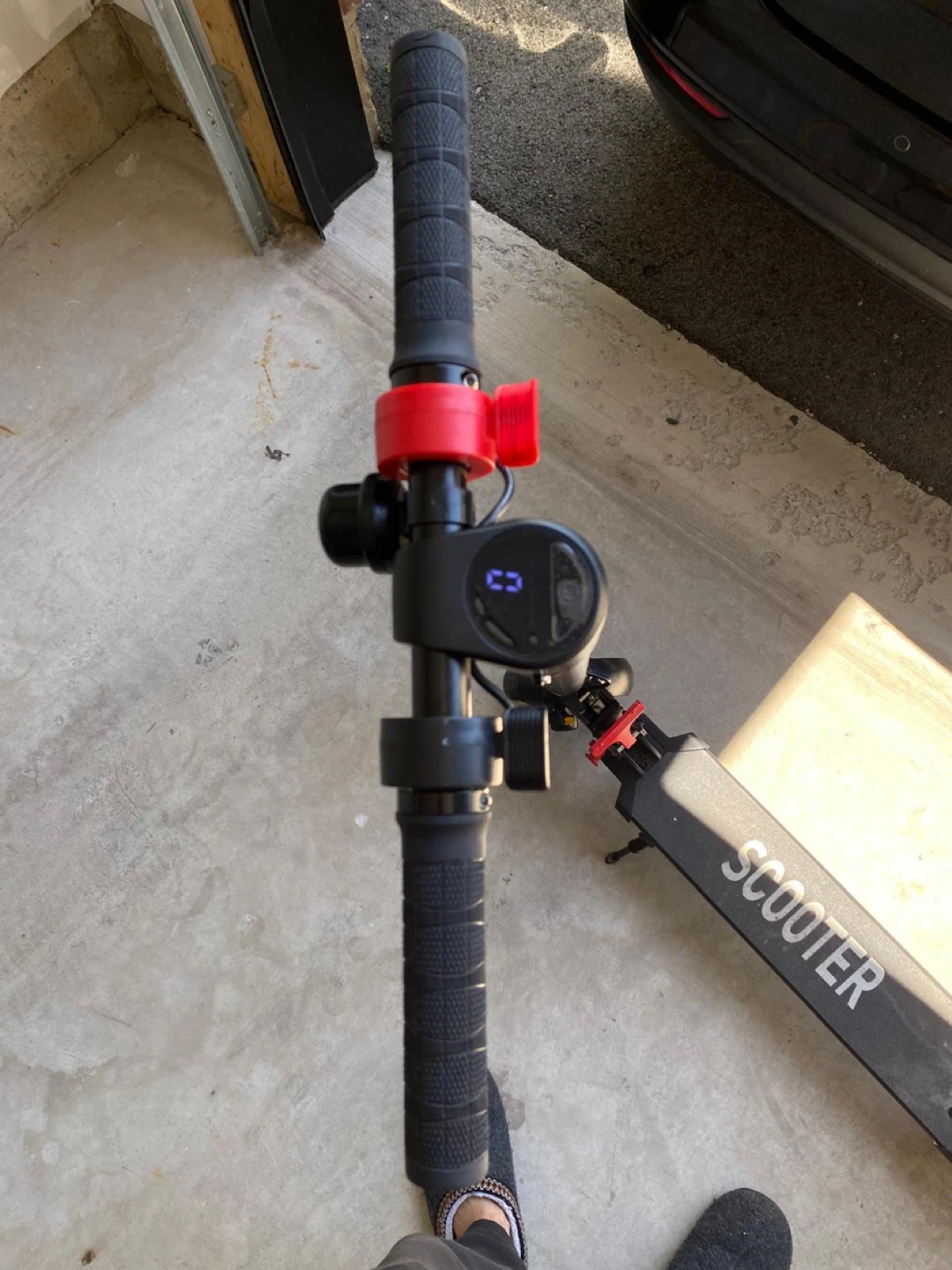 Black Electric Scooter with Charger - photo 3