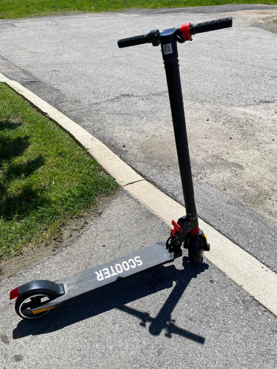 Black Electric Scooter with Charger - photo 2
