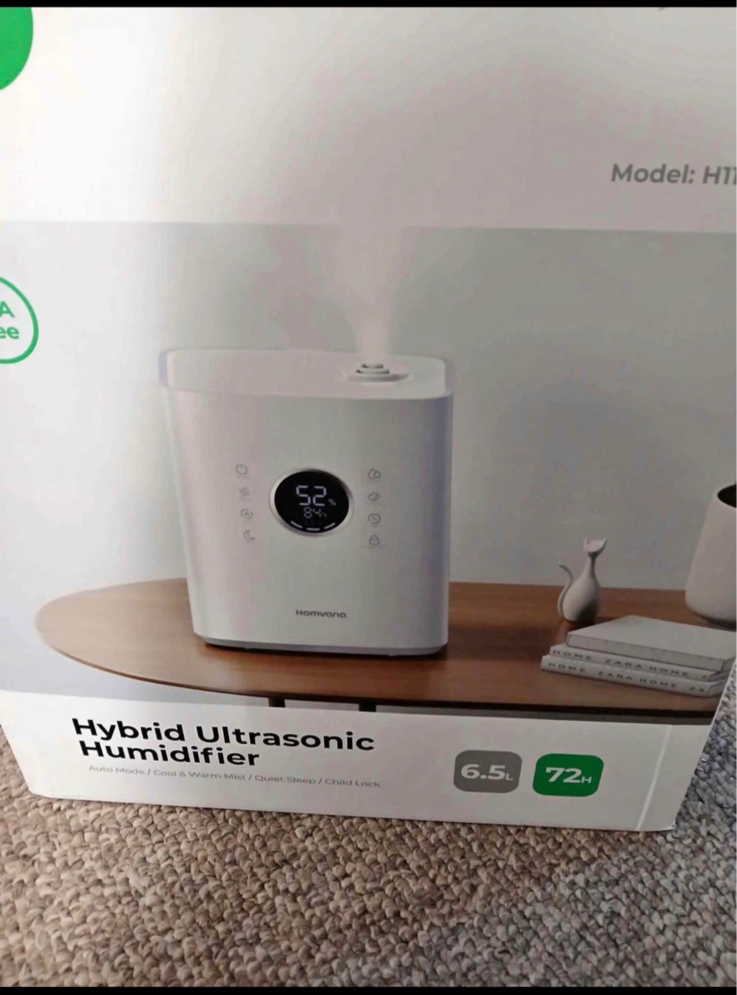 Homvana Hybrid Ultrasonic Humidifier 6.5L