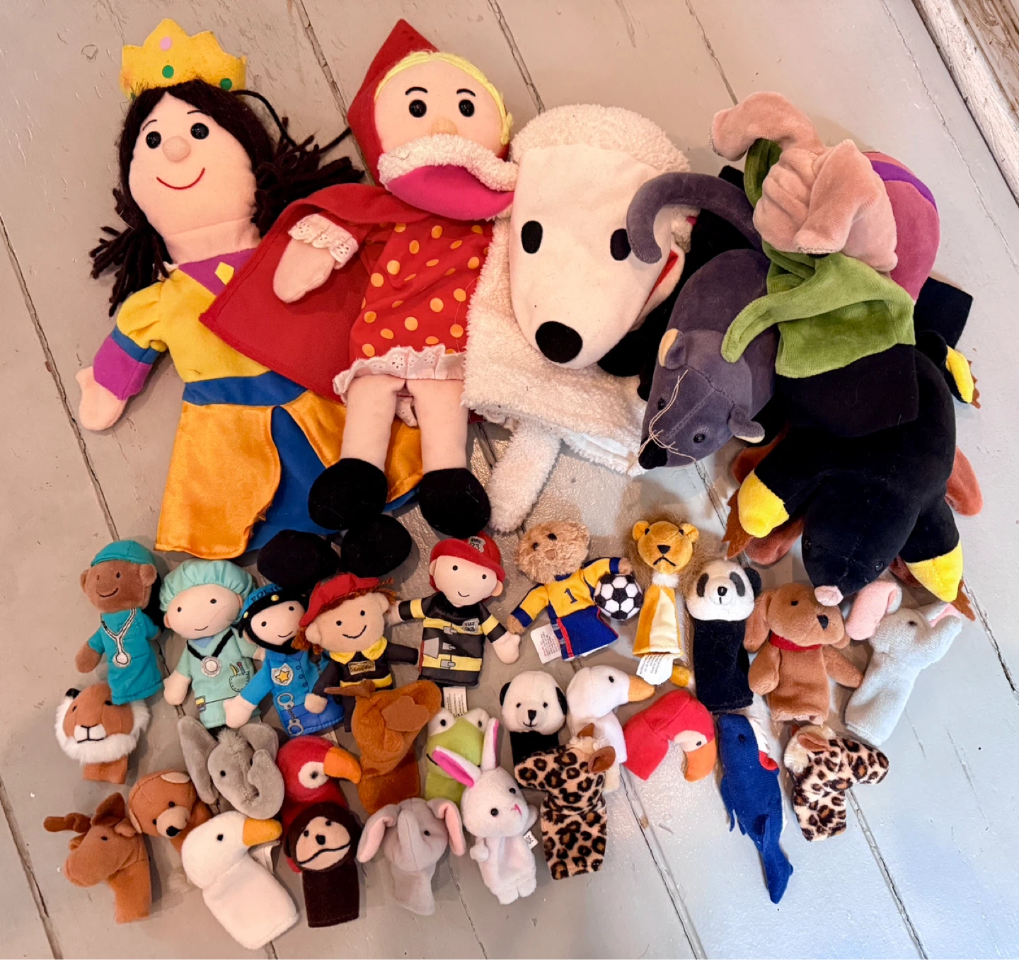Mixed Lot of Hand Puppets and Finger Puppets