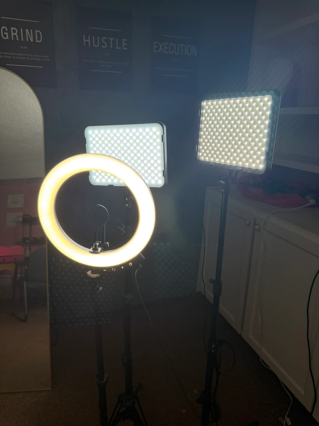 Ring Light and LED Panel Lighting Kit