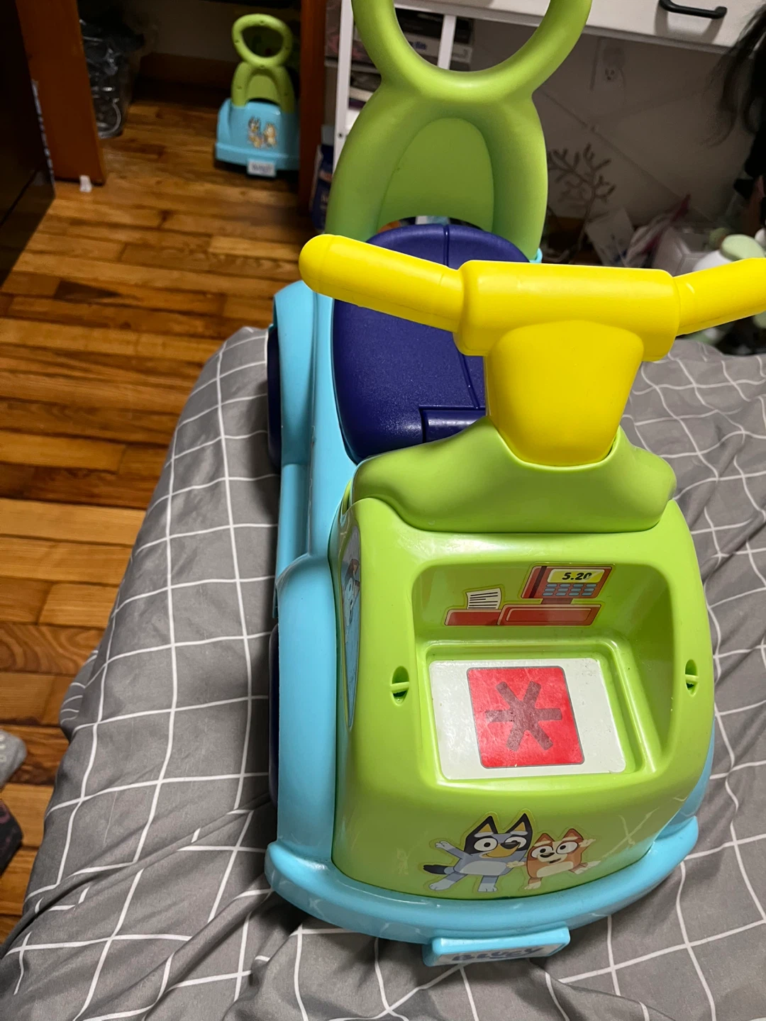 Bluey Ride-On Toy with Handle - photo 2
