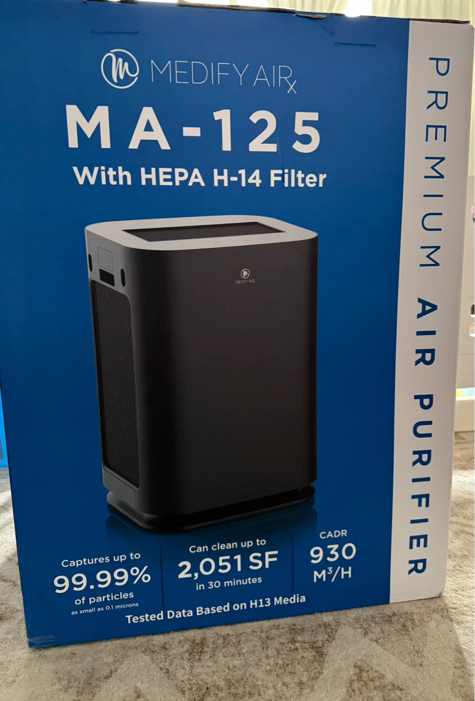 Medify Air MA-125 Air Purifier with HEPA H-14 Filter - photo 2