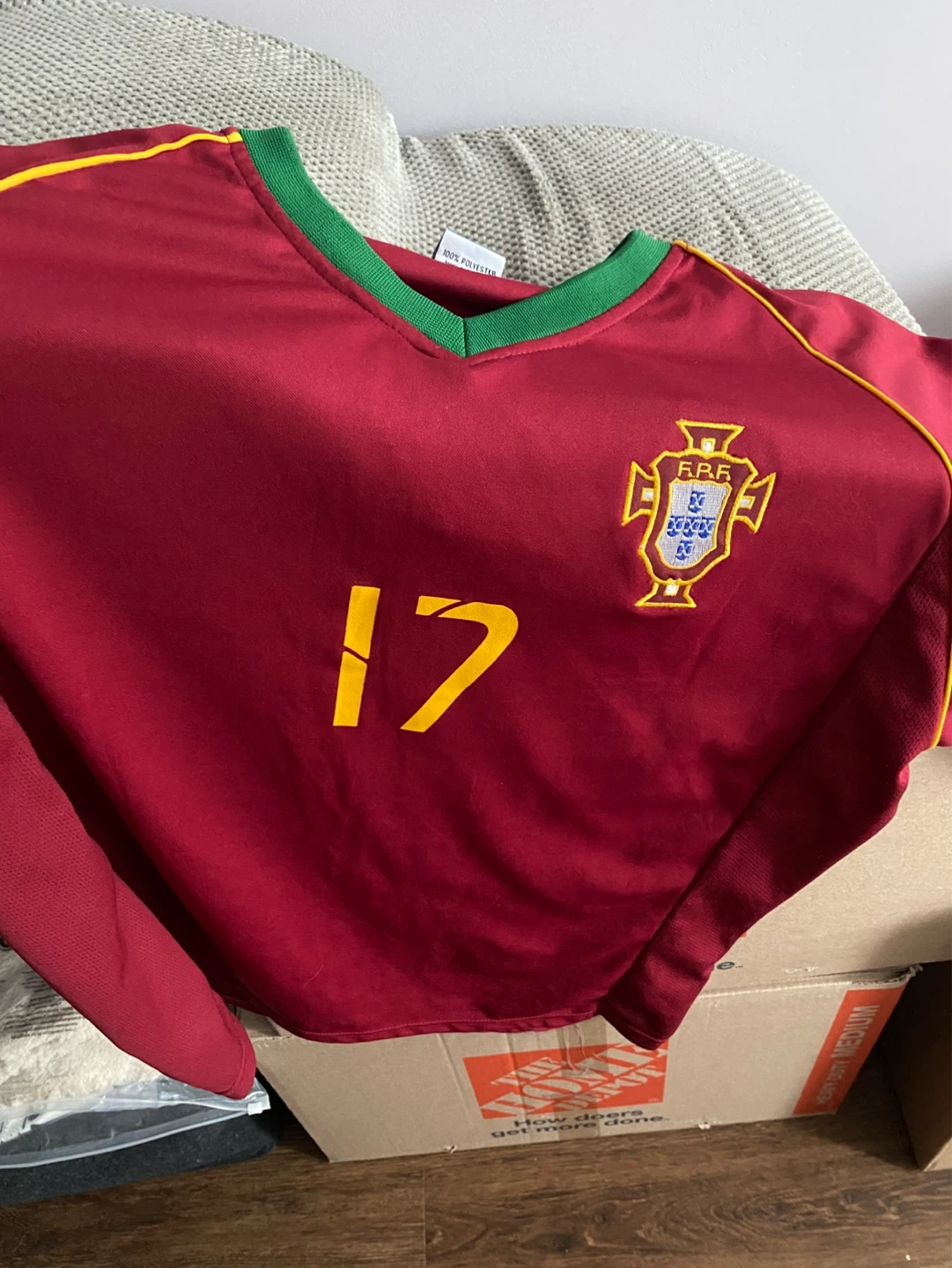 Portugal Soccer Jersey Cristiano Ronaldo #17 XL - photo 5
