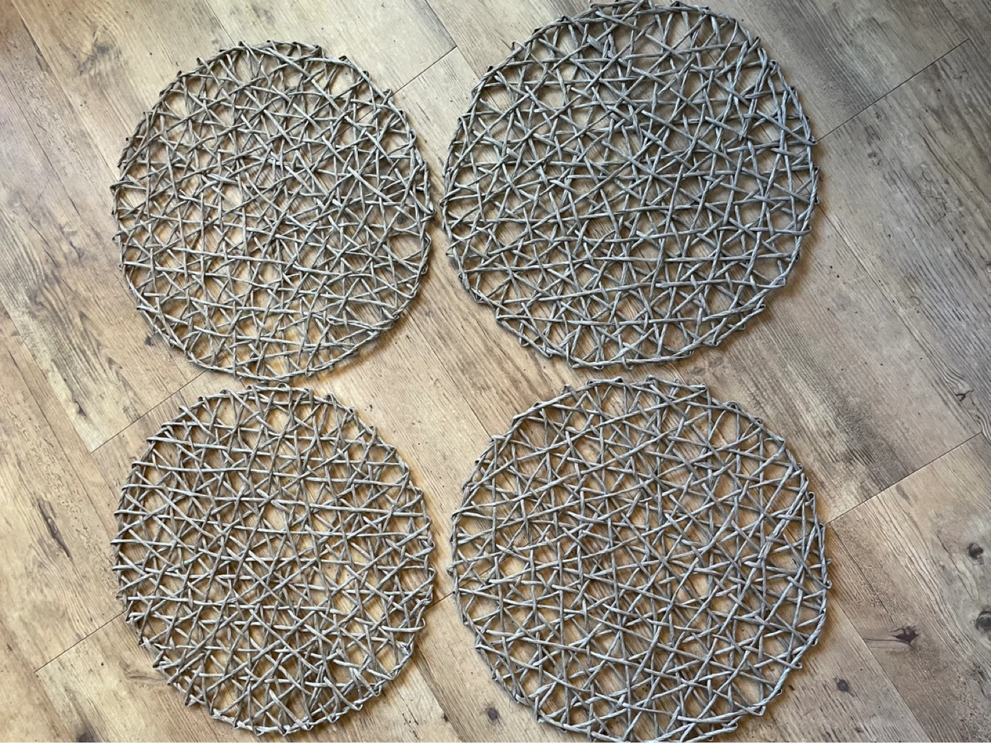 Woven Round Placemats - Set of 4 NEW - photo 4