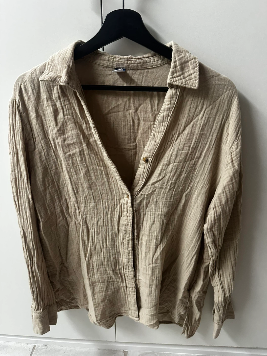 Lightweight Gauze Button-Up Shirt