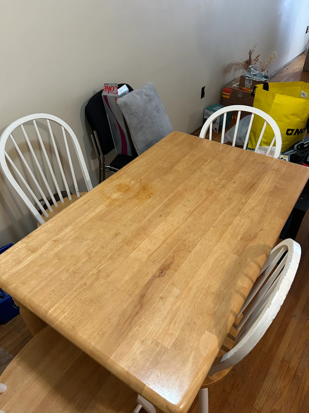 Wooden Dining Table with 4 Chairs