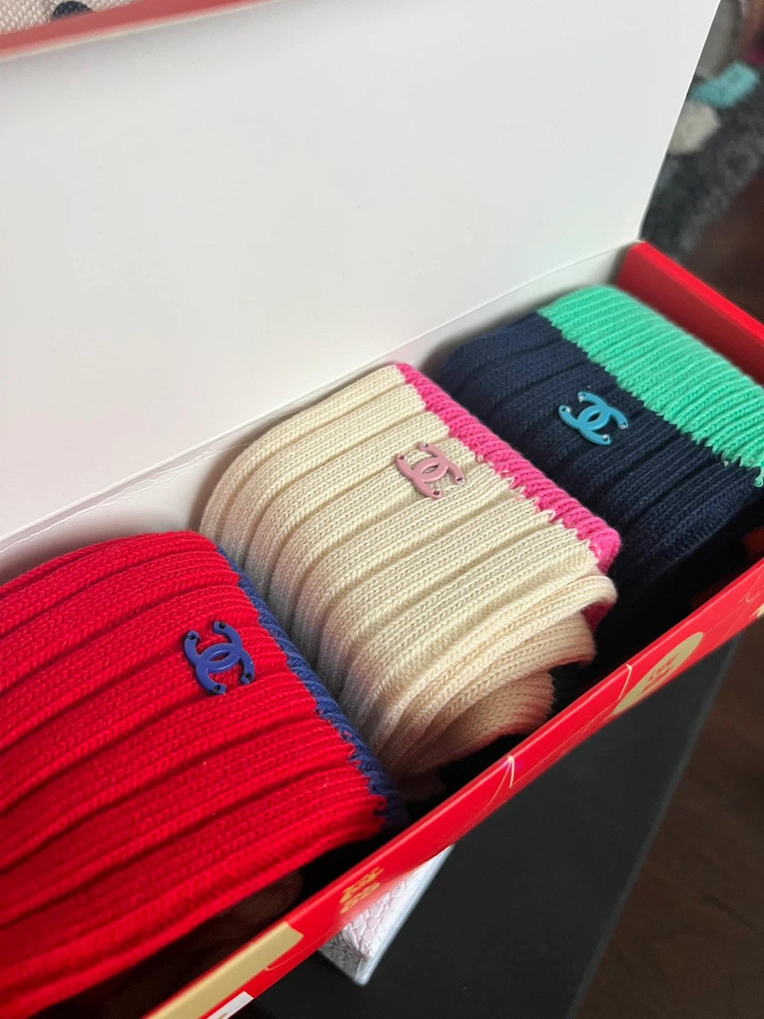 Chanel 3-Pack Socks