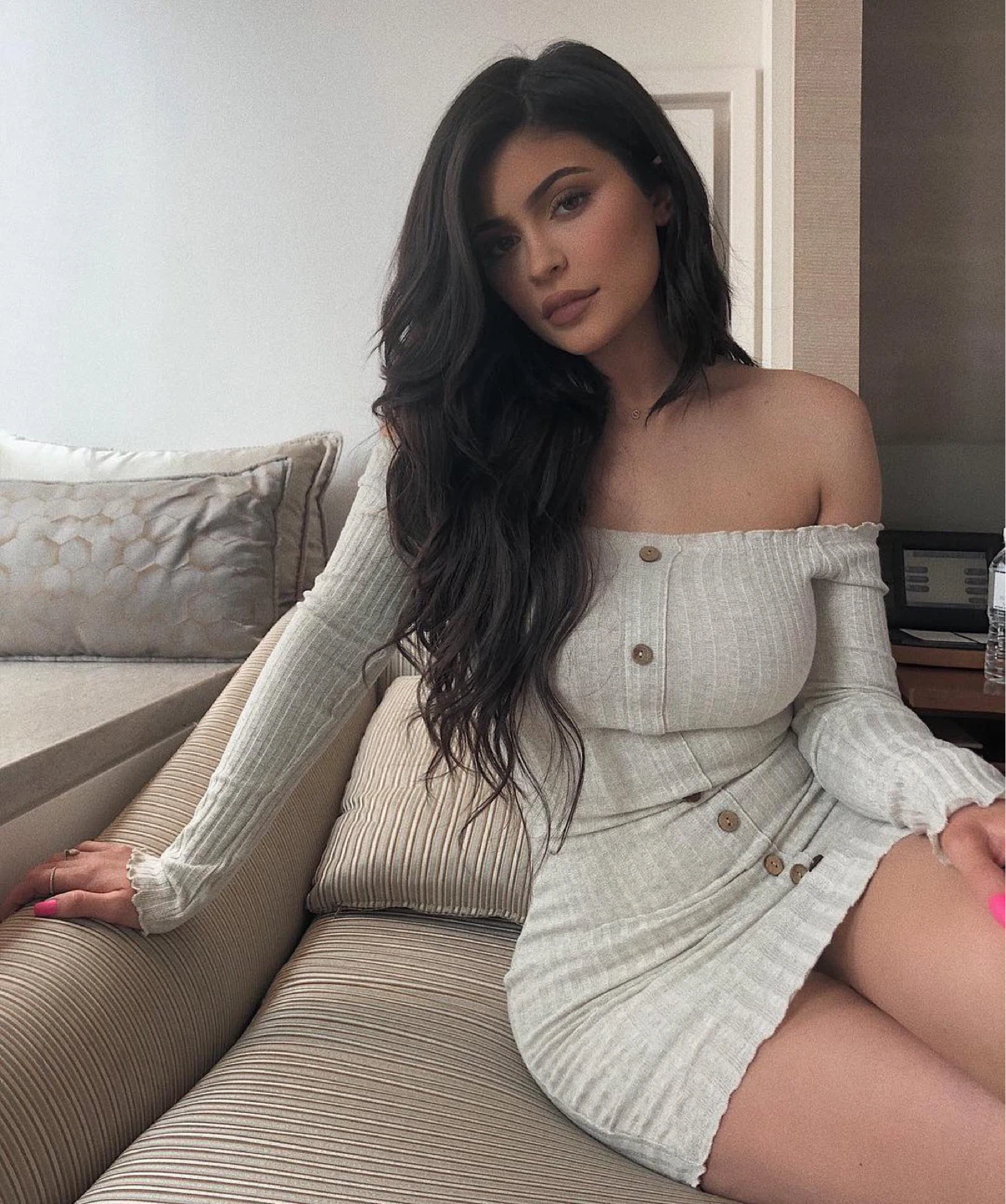 Off shoulder sweater dress - photo 3