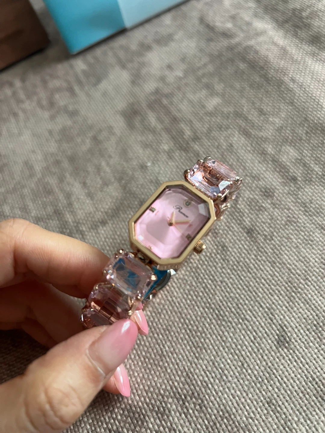 Rilakkuma Pink Crystal Watch
