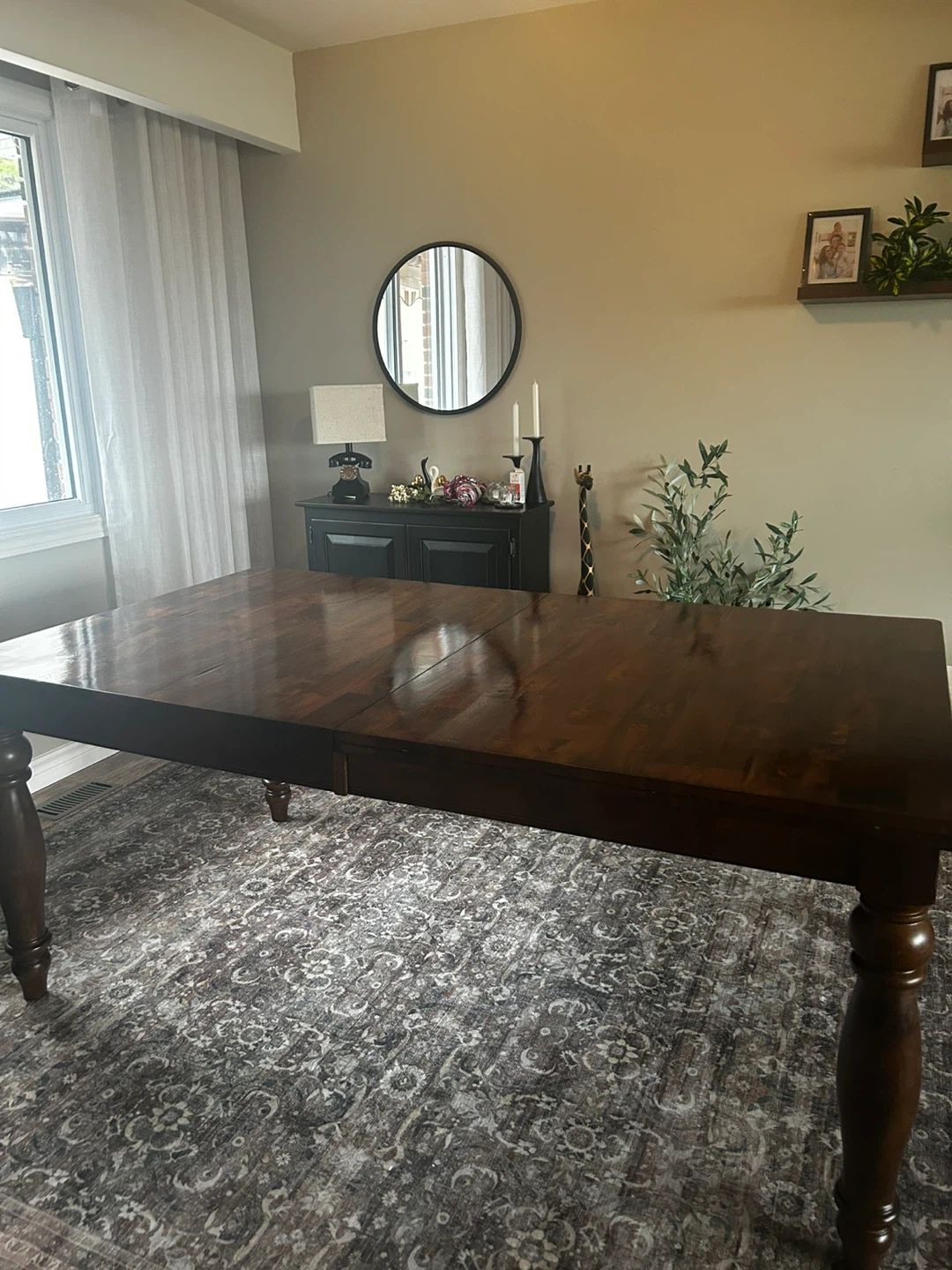 Wooden Dining Table with 8 Chairs - photo 2