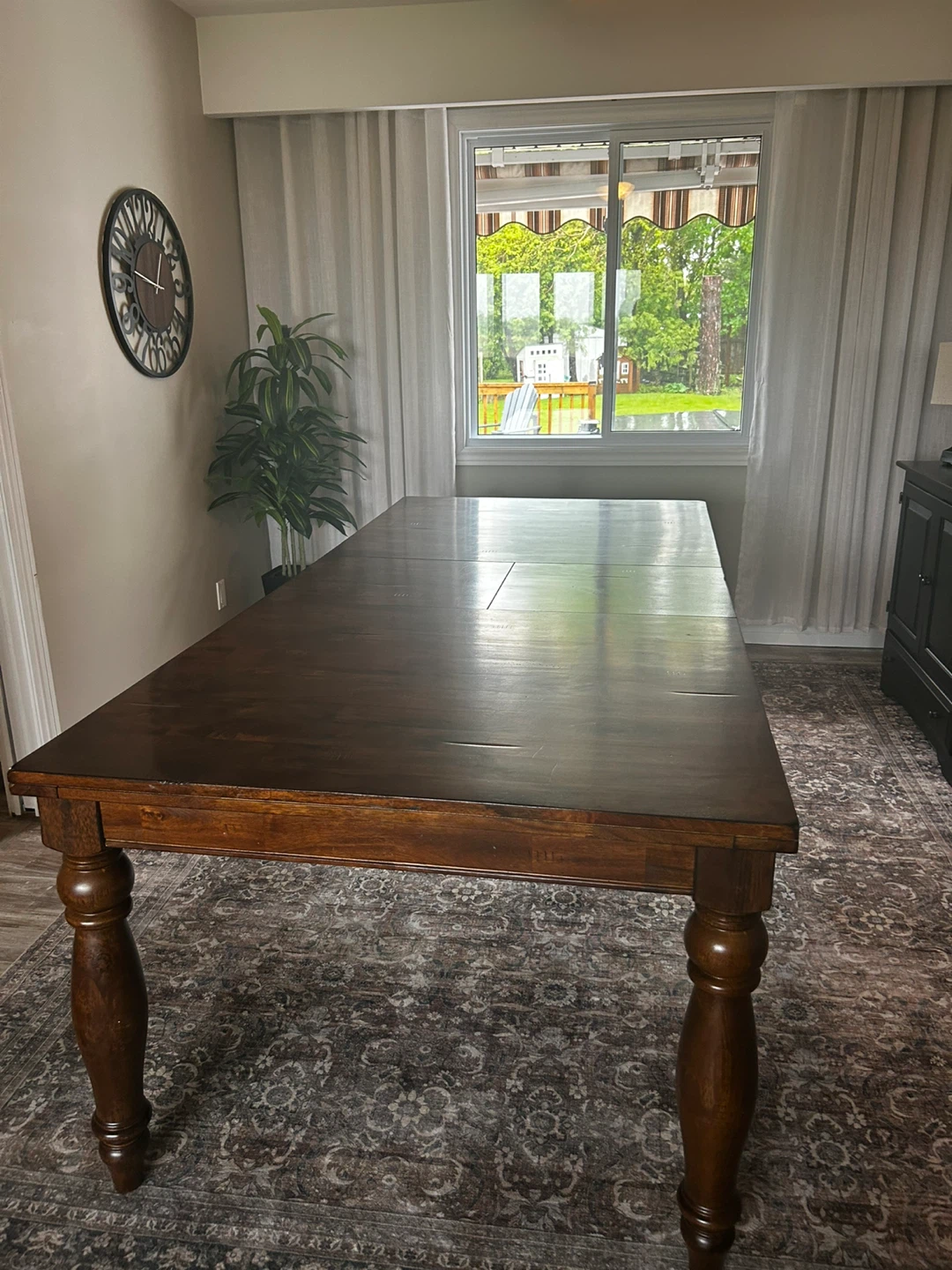 Wooden Dining Table with 8 Chairs - photo 3