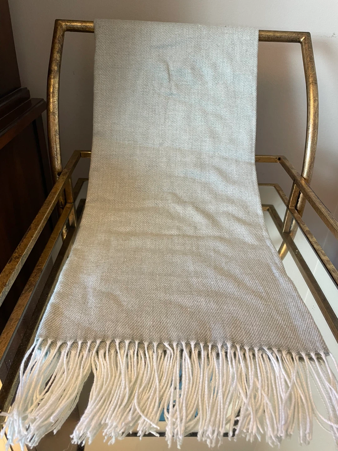 Woven Throw Blanket with Fringe