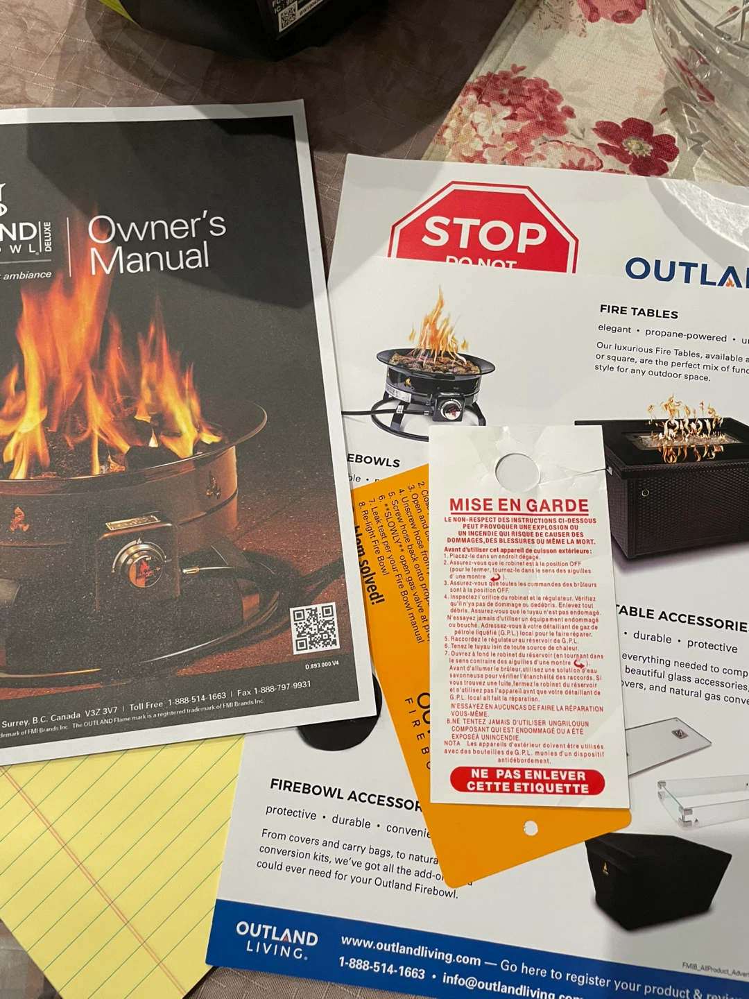 Outland Living Firebowl Deluxe Owner's Manual