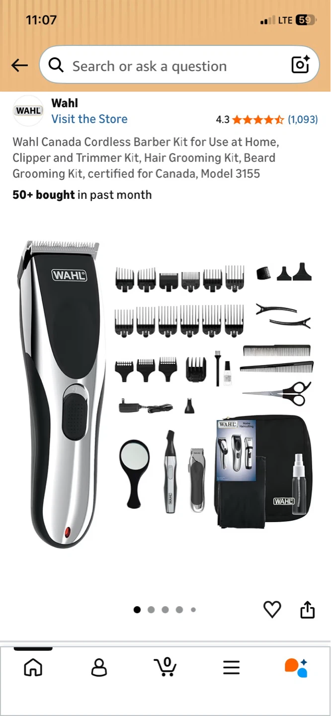 Wahl Canada Cordless Pro Home Barber Kit - photo 2