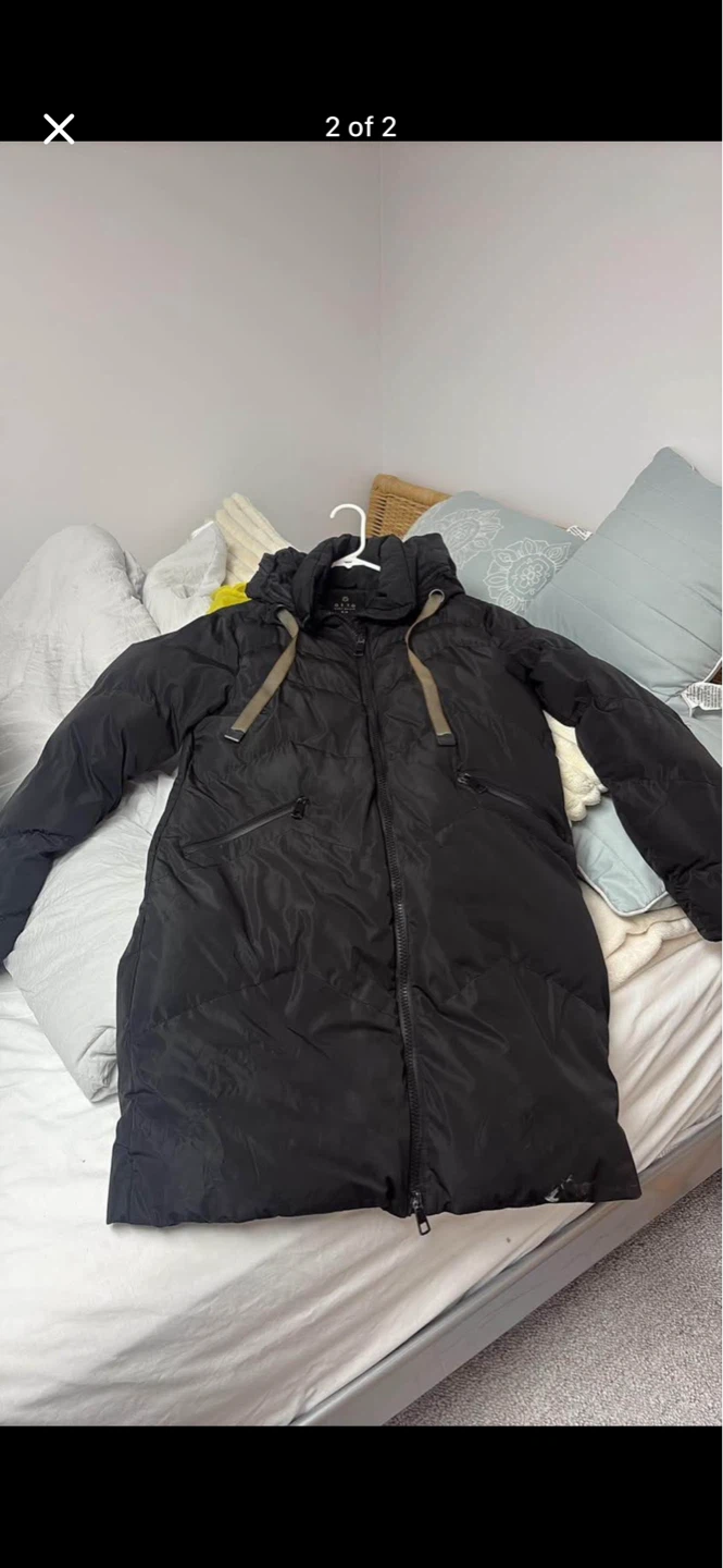 Alta Suzy Shier Black Puffer Coat size small - photo 2
