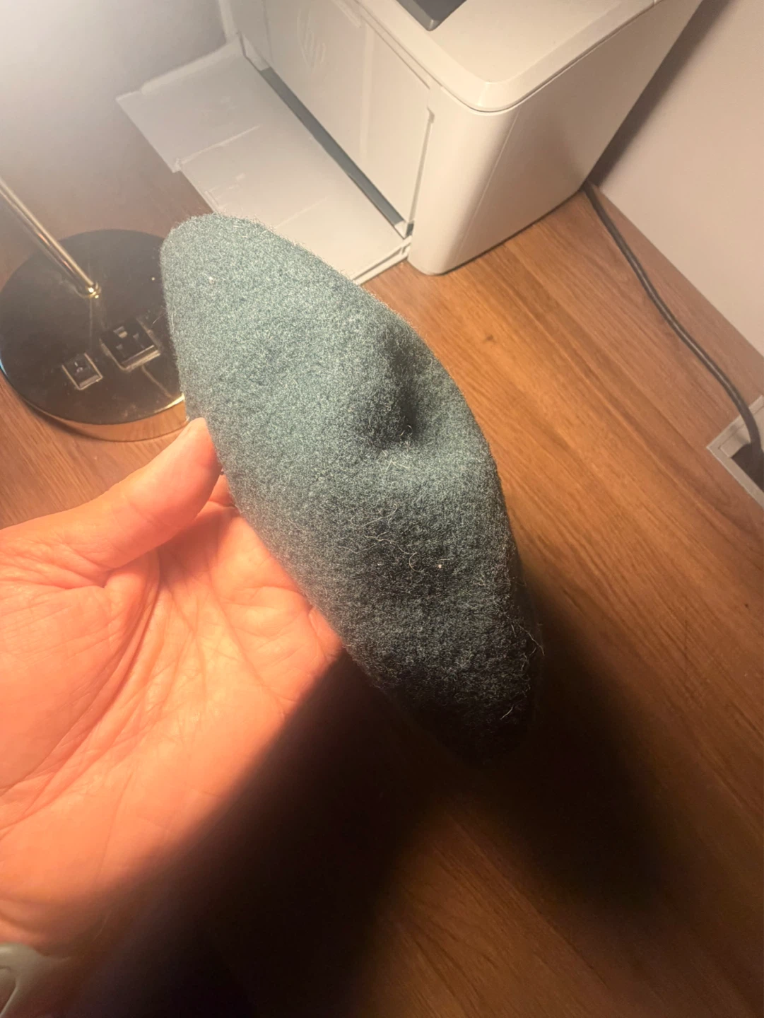 Green Felt Beret Hat - photo 5
