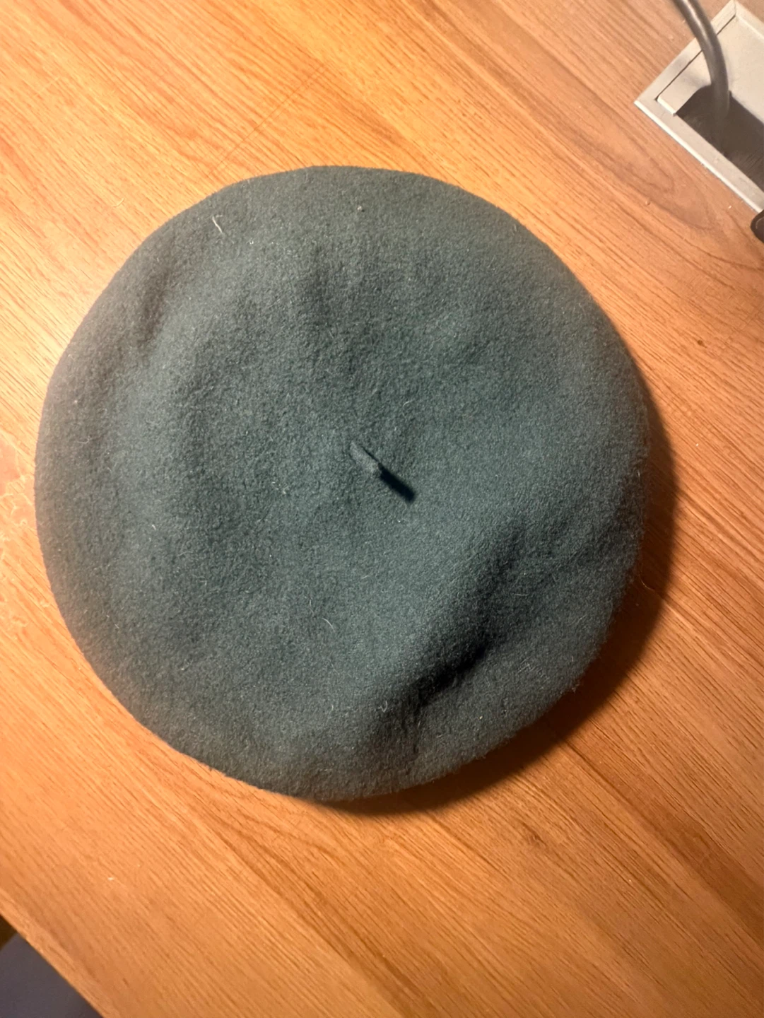 Green Felt Beret Hat