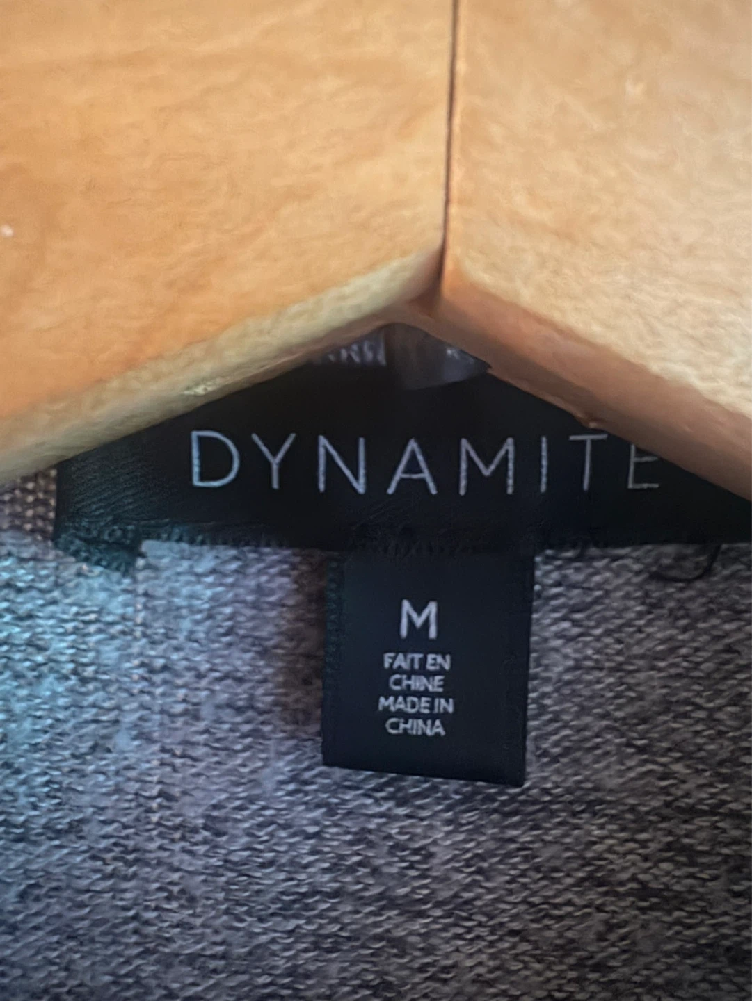Dynamite Grey Zip-Up Pullover Sweater - Size M - photo 2