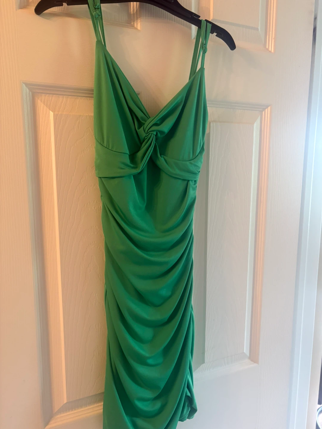 Streetwear Society Green Ruched Dress - Size S