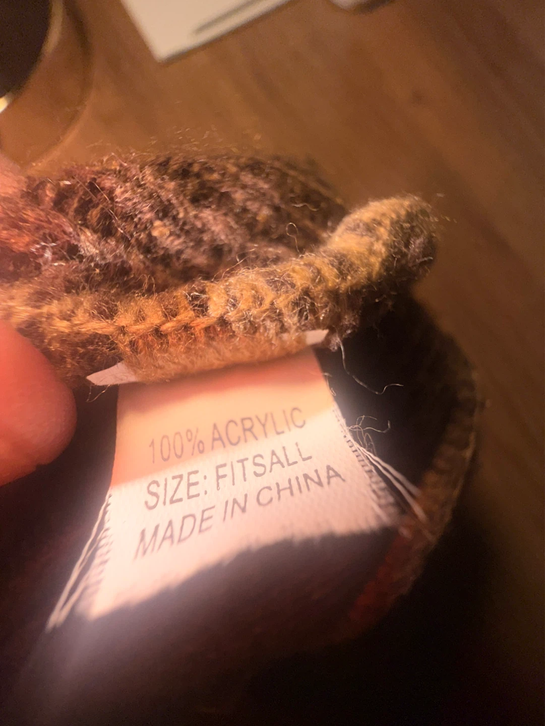 Brown Knit Beanie Hat - Fits All - photo 4