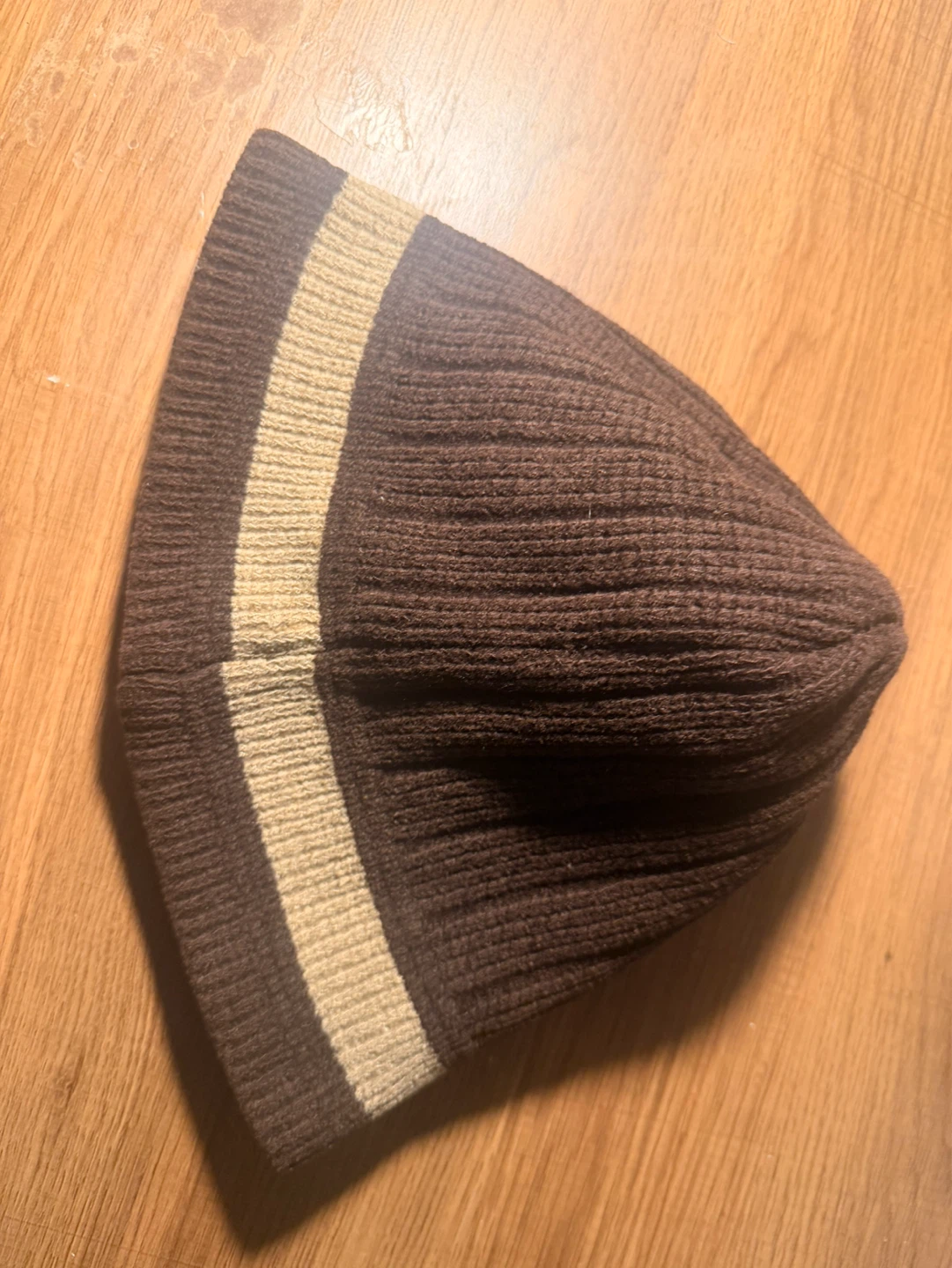 Brown Knit Beanie Hat - Fits All - photo 2