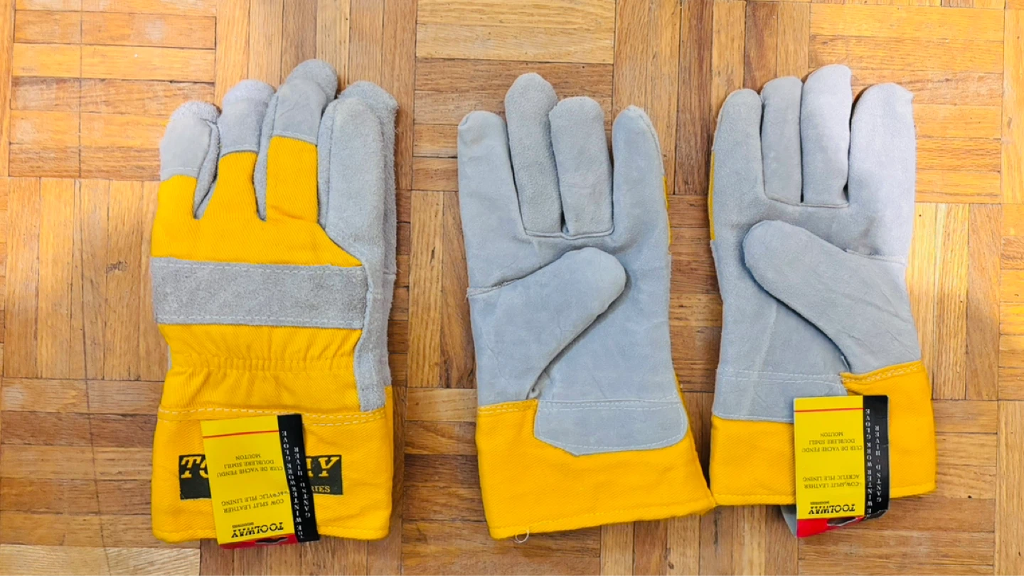 Toolway Winter Work Gloves - Cow Split Leather