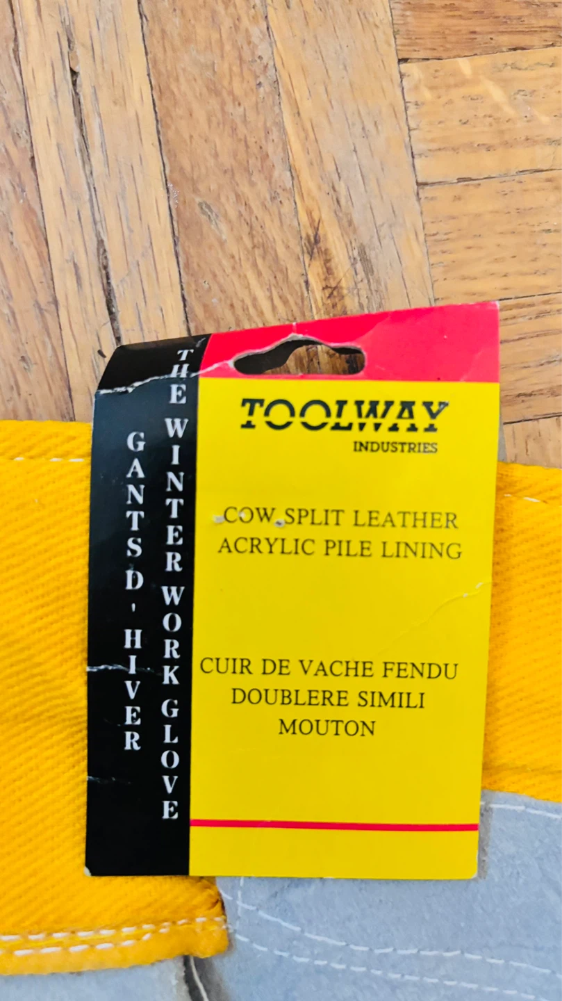 Toolway Winter Work Gloves - Cow Split Leather - photo 2