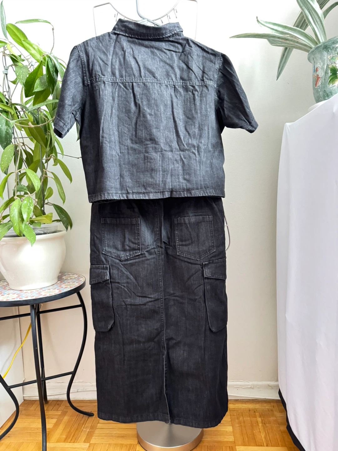 CHANEL Denim Jacket and Cargo Skirt Set - photo 4