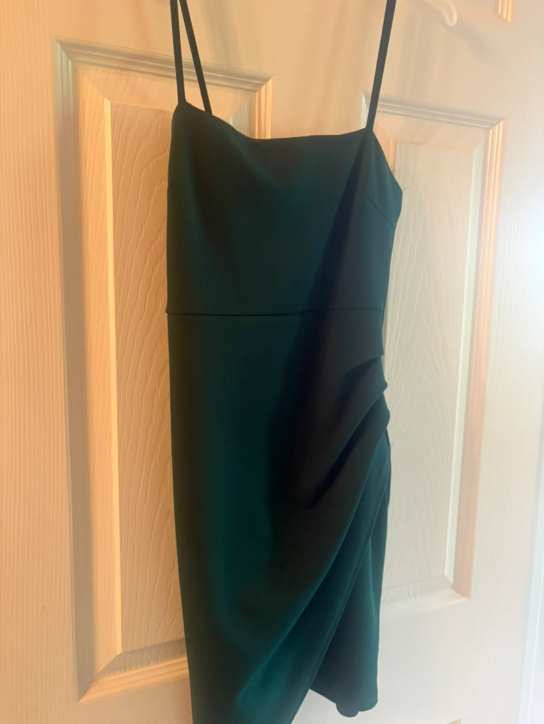 Blue Blush Ruched Bodycon Mini Dress small