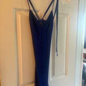 Lovesome Royal Blue Beaded Dress Size M