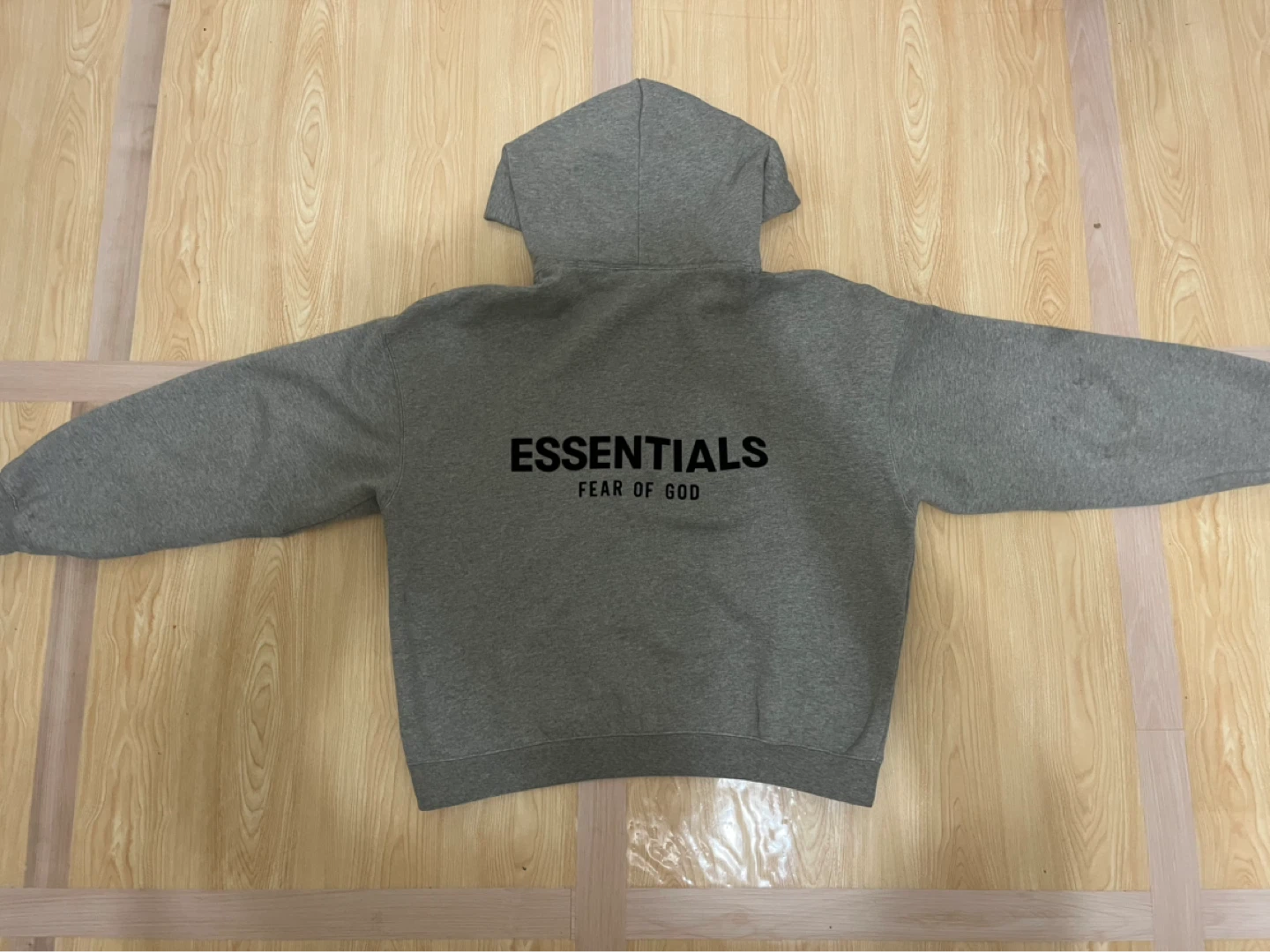 ESSENTIALS Fear of God Grey Oatmeal Hoodie - photo 2