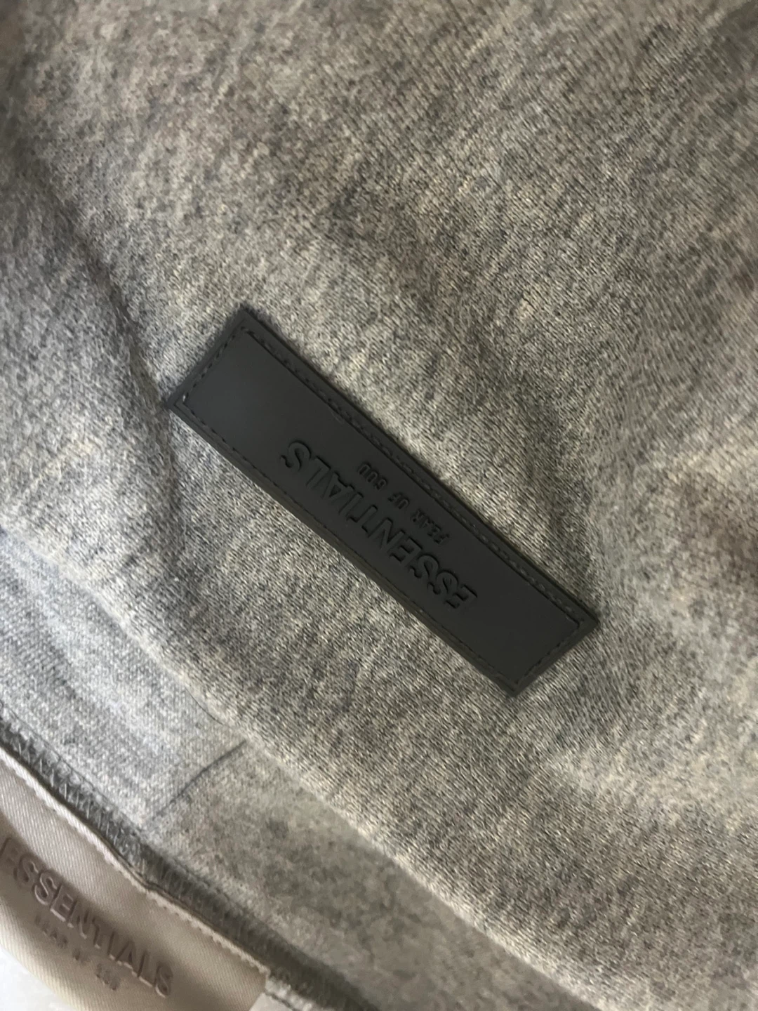 ESSENTIALS Fear of God Grey Oatmeal Hoodie - photo 4