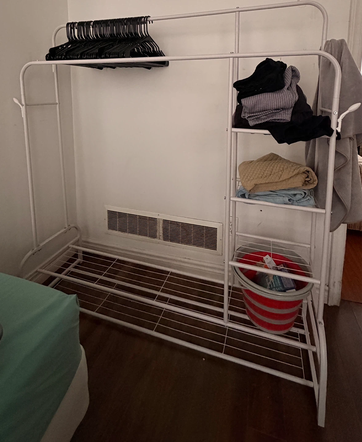 Momingxpeng Garment Rack with Bottom Shelves - photo 2