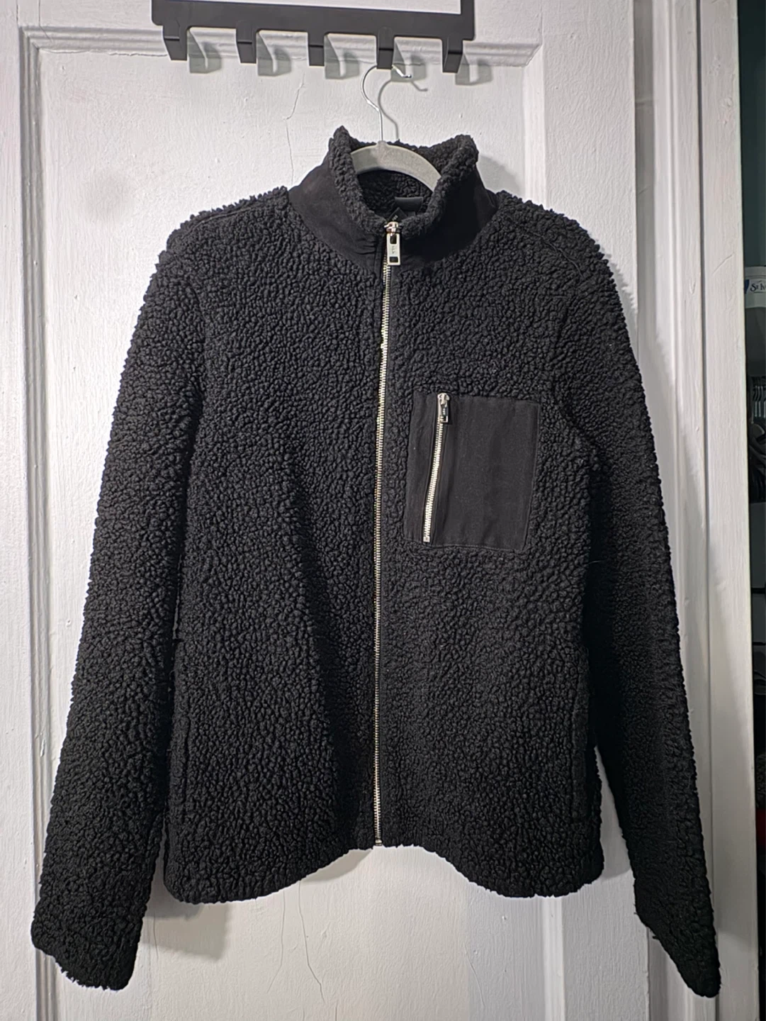 Black Teddy Fleece Jacket