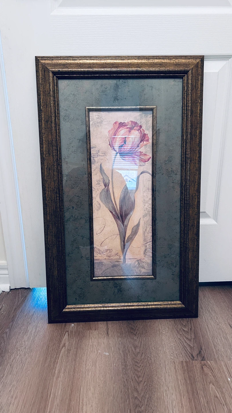 Framed Floral Artwork Set