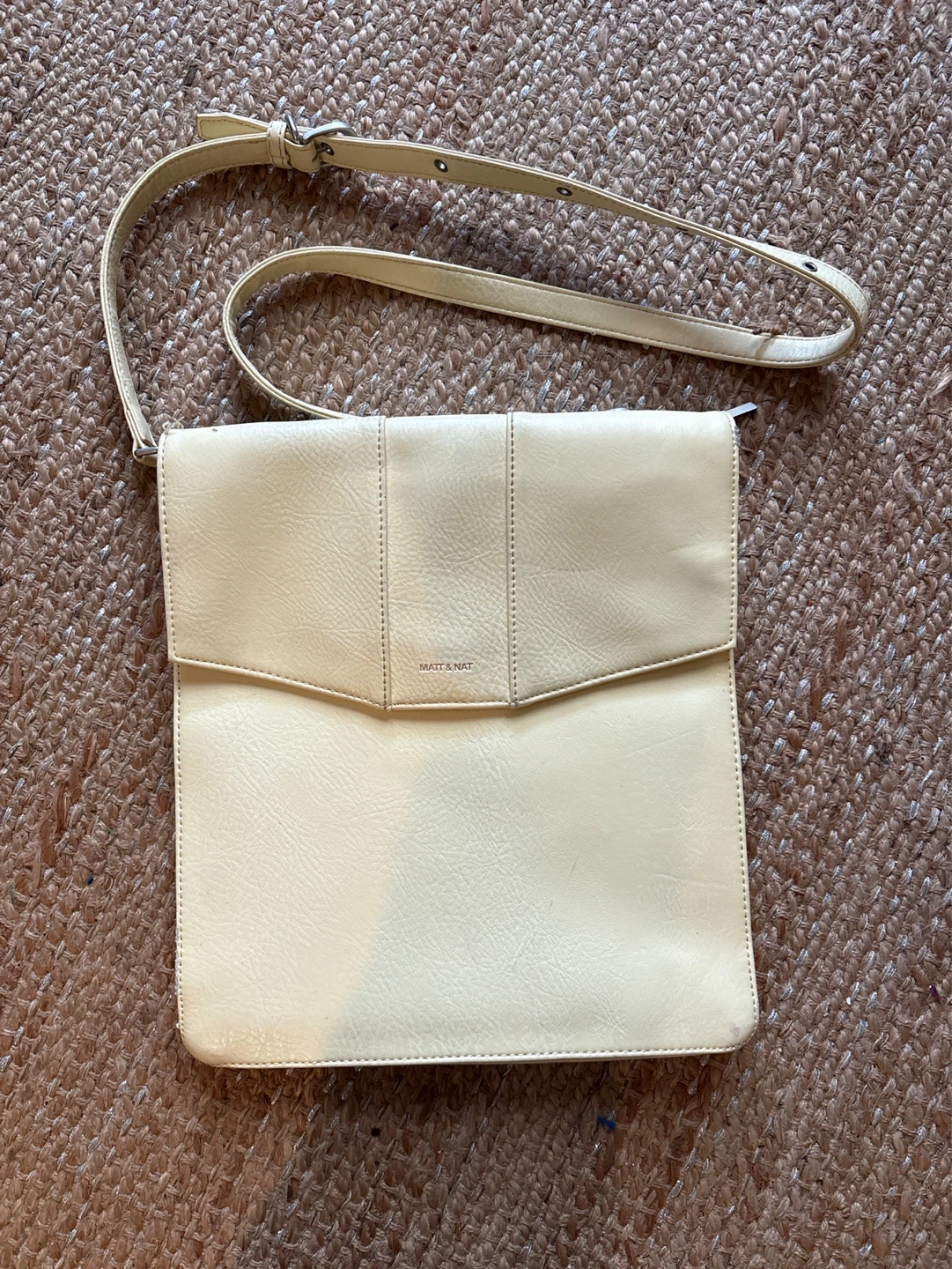 Matt & Nat lemon yellow Clutch Bag